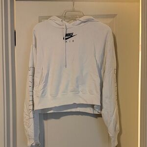Nike Air White Hoodie with Black Logo